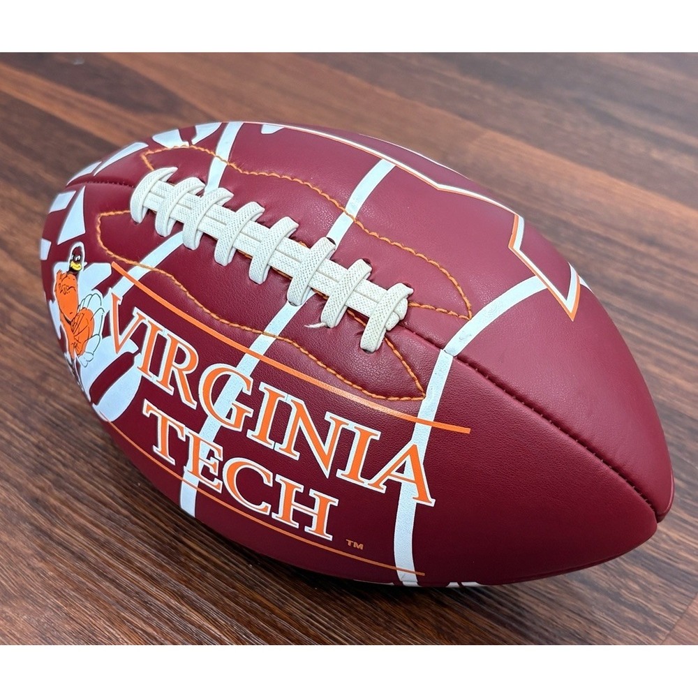 Virginia Tech VT 9‎ Inch Official Licensed Collectible Football Orange Stitch
